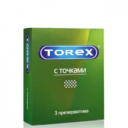 Текстурированные презервативы Torex  С точками  - 3 шт. - Torex - купить с доставкой в Норильске