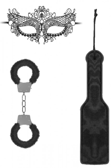 Черный игровой набор Introductory Bondage Kit №4 - Shots Media BV - купить с доставкой в Норильске