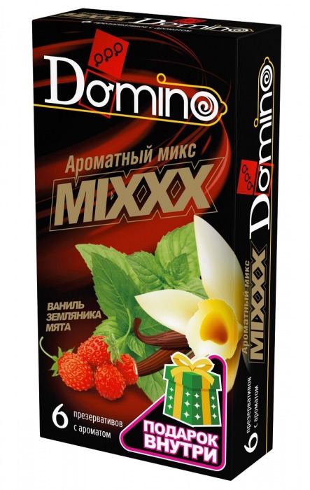 Ароматизированные презервативы DOMINO  Ароматный микс  - 6 шт. - Domino - купить с доставкой в Норильске