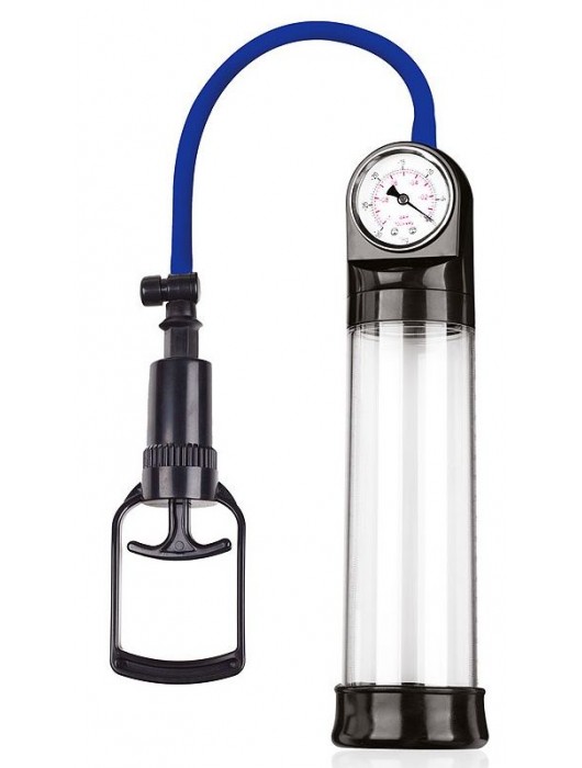 Прозрачная вакуумная помпа Sex Expert с манометром - Sex Expert - в Норильске купить с доставкой