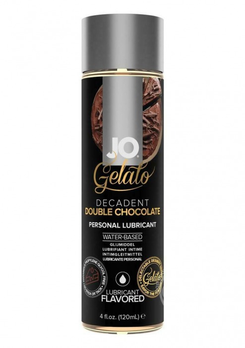 Лубрикант с ароматом шоколада JO GELATO DECADENT DOUBLE CHOCOLATE - 120 мл. - System JO - купить с доставкой в Норильске