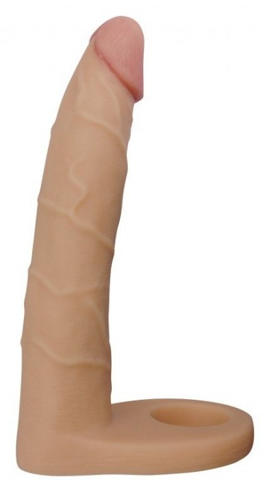 Телесная насадка-фаллоимитатор для двойного проникновения - 17 см. - Lovetoy - купить с доставкой в Норильске