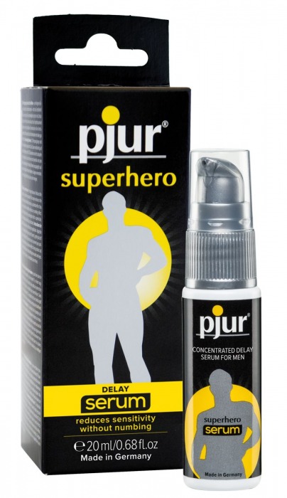 Сыворотка-пролонгатор pjur SUPERHERO Delay Serum - 20 мл. - Pjur - купить с доставкой в Норильске