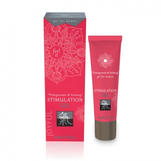 Возбуждающий интимный гель для двоих STIMULATION GEL Pomegranate   Nutmeg - 30 мл. - Shiatsu - купить с доставкой в Норильске