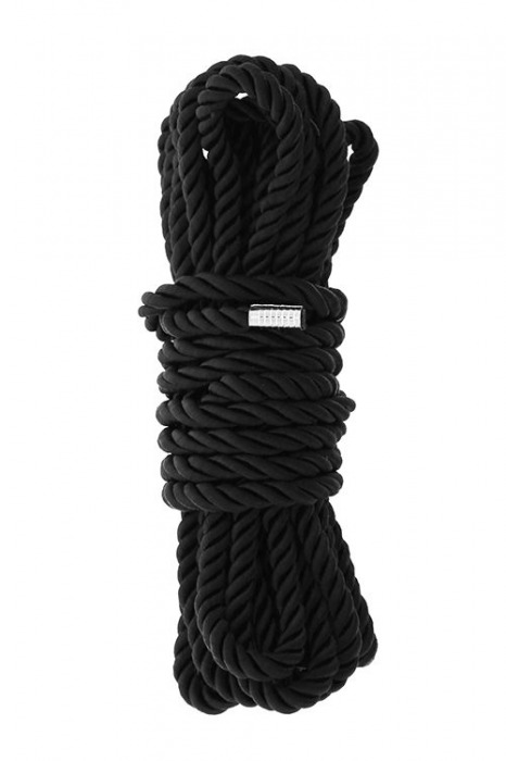 Черная веревка для шибари DELUXE BONDAGE ROPE - 5 м. - Dream Toys - купить с доставкой в Норильске