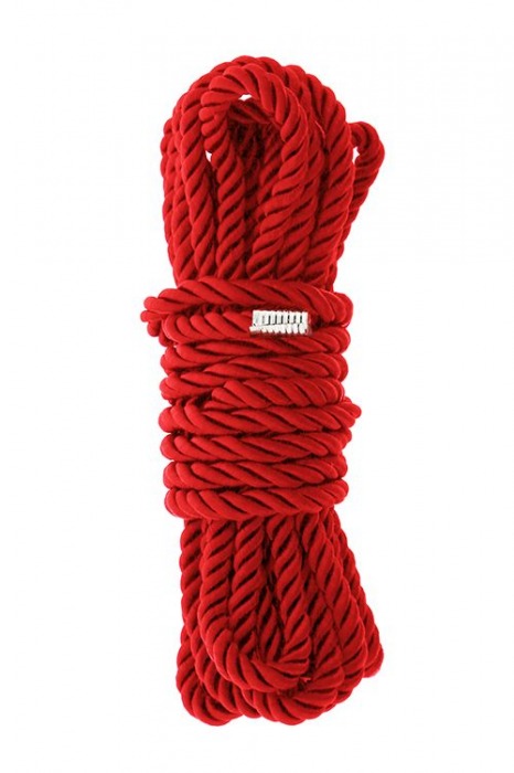 Красная веревка для шибари DELUXE BONDAGE ROPE - 5 м. - Dream Toys - купить с доставкой в Норильске