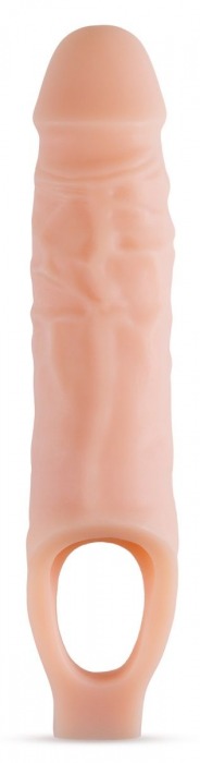 Телесный реалистичный фаллоудлинитель 9 Inch Silicone Cock Sheath Penis Extender - 22,86 см. - Blush Novelties - в Норильске купить с доставкой