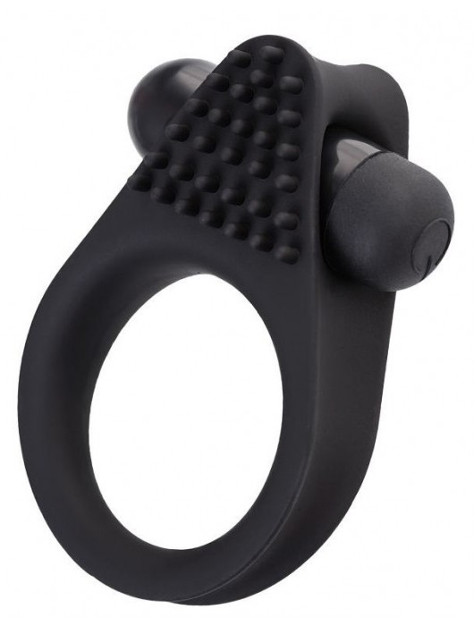 Черное эрекционное виброкольцо Brid с шипиками - A-toys - в Норильске купить с доставкой