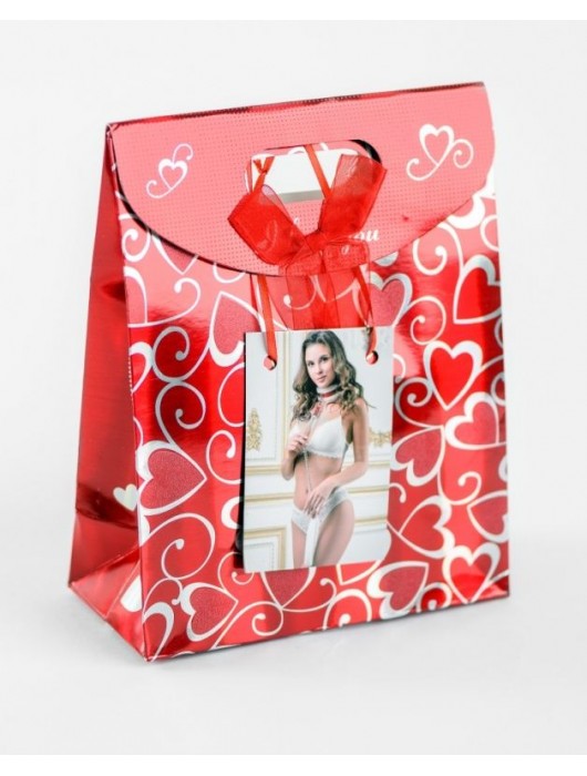 Бело-красный ошейник из натуральной кожи с нежным мехом - БДСМ Арсенал - купить с доставкой в Норильске