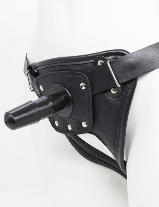 Черный пояс для насадок CLASS STRAP Restyling - LOVETOY (А-Полимер) - купить с доставкой в Норильске