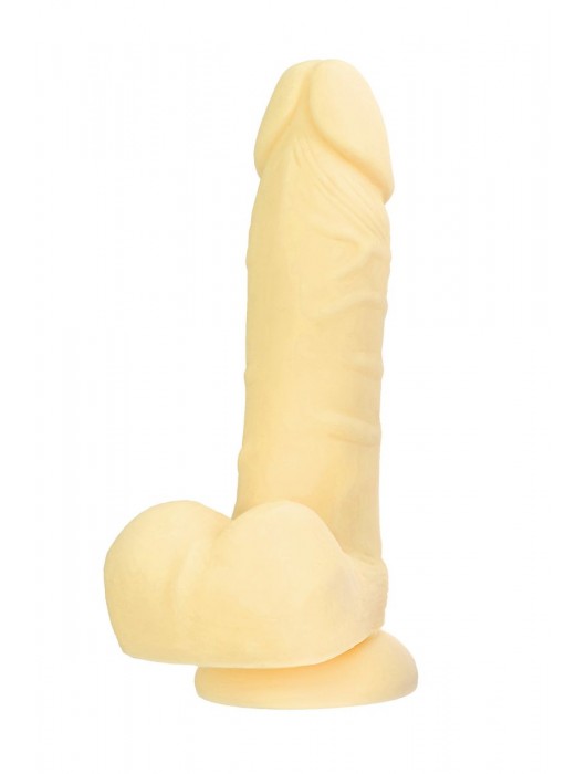 Желтый фаллоимитатор James - 20 см. - ToyFa