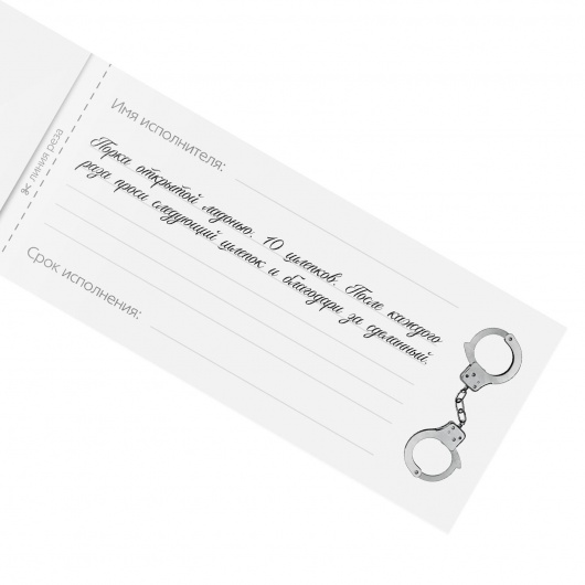 Эротическая игра-купоны «Чековая книжка. Накажи меня» - Сима-Ленд - купить с доставкой в Норильске