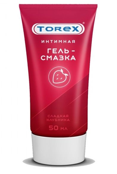 Смазка на водной основе TOREX  Сладкая клубника  - 50 мл. - Torex - купить с доставкой в Норильске
