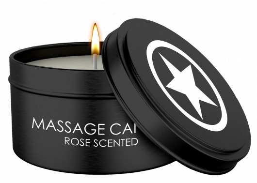 Массажная свеча с ароматом розы Massage Candle - Shots Media BV - купить с доставкой в Норильске