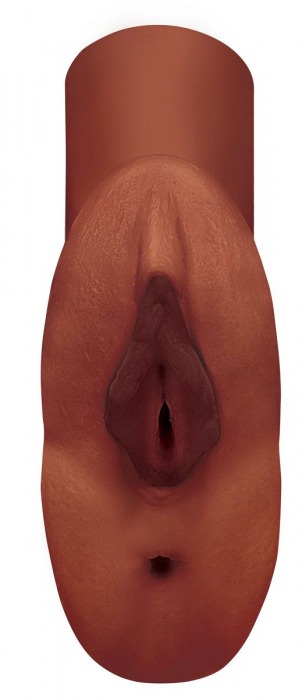 Коричневый мастурбатор Perfect Pussy Double Stroker - Pipedream - в Норильске купить с доставкой
