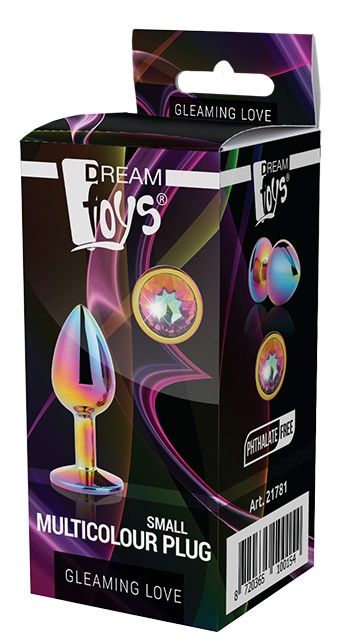 Голографическая анальная втулка с радужным кристаллом - 7,1 см. - Dream Toys - купить с доставкой в Норильске