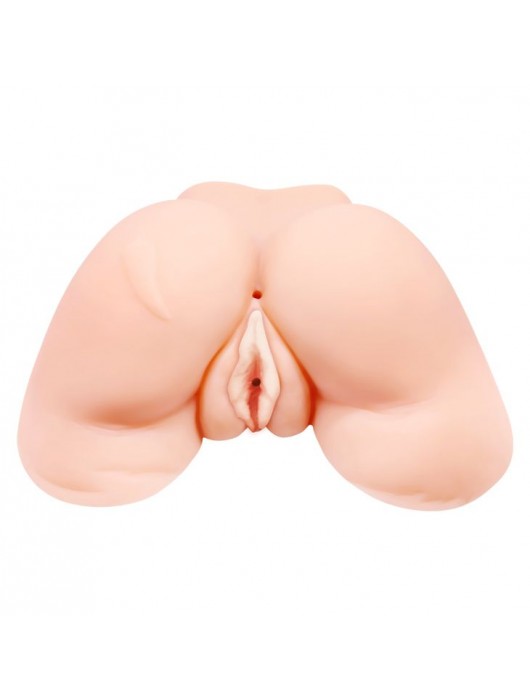 Телесная вибровагина Julie с 2 рабочими отверстиями - Baile - в Норильске купить с доставкой