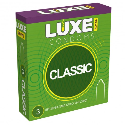 Гладкие презервативы LUXE Royal Classic - 3 шт. - Luxe - купить с доставкой в Норильске