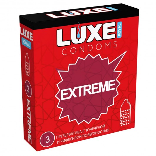 Текстурированные презервативы LUXE Royal Extreme - 3 шт. - Luxe - купить с доставкой в Норильске