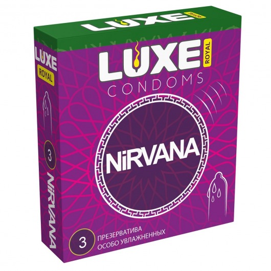 Презервативы с увеличенным количеством смазки LUXE Royal Nirvana - 3 шт. - Luxe - купить с доставкой в Норильске
