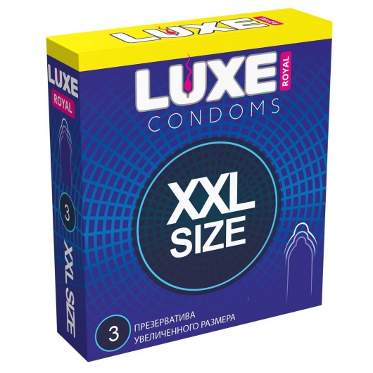 Презервативы увеличенного размера LUXE Royal XXL Size - 3 шт. - Luxe - купить с доставкой в Норильске
