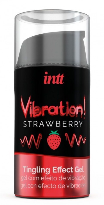 Жидкий интимный гель с эффектом вибрации Vibration! Strawberry - 15 мл. - INTT - купить с доставкой в Норильске