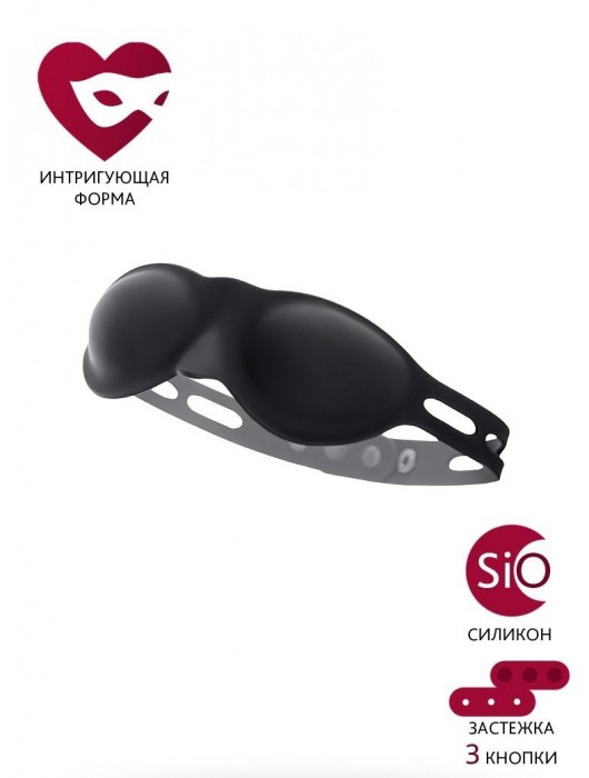 Черная плотная силиконовая маска - ToyFa - купить с доставкой в Норильске