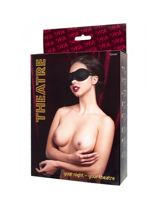 Черная плотная силиконовая маска - ToyFa - купить с доставкой в Норильске