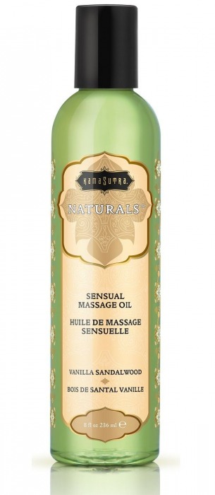 Массажное масло Naturals Vanilla Sandalwood с ароматом ванили и сандала - 236 мл. - Kama Sutra - купить с доставкой в Норильске