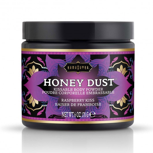 Пудра для тела Honey Dust Body Powder с ароматом малины - 170 гр. - Kama Sutra - купить с доставкой в Норильске