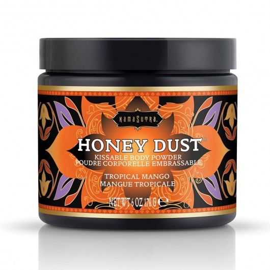 Пудра для тела Honey Dust Body Powder с ароматом манго - 170 гр. - Kama Sutra - купить с доставкой в Норильске