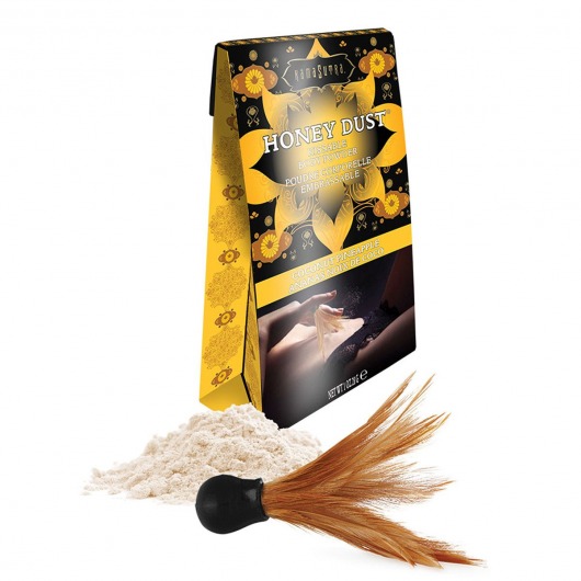 Пудра для тела Honey Dust Body Powder с ароматом кокоса и ананаса - 28 гр. - Kama Sutra - купить с доставкой в Норильске