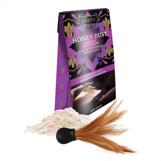 Пудра для тела Honey Dust Body Powder с ароматом малины - 28 гр. - Kama Sutra - купить с доставкой в Норильске