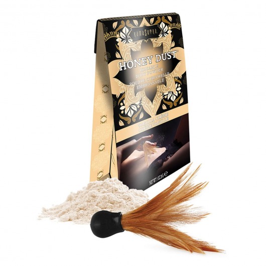 Пудра для тела Honey Dust Body Powder с ароматом ванили - 28 гр. - Kama Sutra - купить с доставкой в Норильске