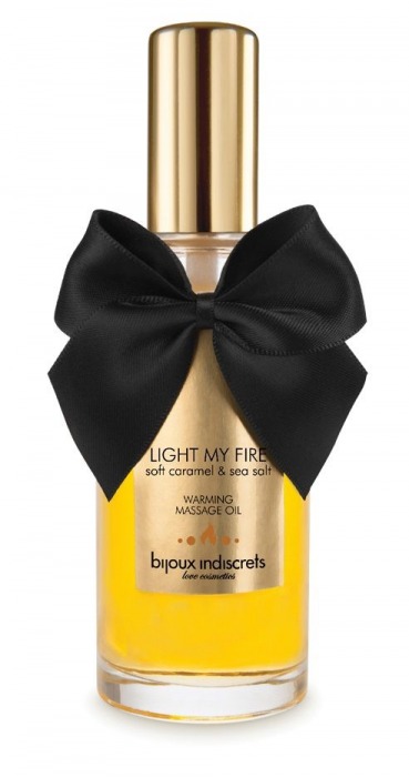 Массажное масло Light My Fire с ароматом карамели - 100 мл. - Bijoux Indiscrets - купить с доставкой в Норильске