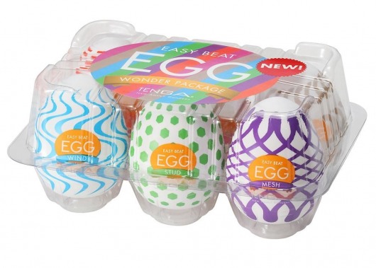 Набор из 6 мастурбаторов Tenga EGG IV с различным рельефом - Tenga - в Норильске купить с доставкой
