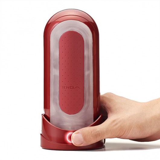 Красный мастурбатор Flip Zero Red   Warmer с подогревом - Tenga - в Норильске купить с доставкой