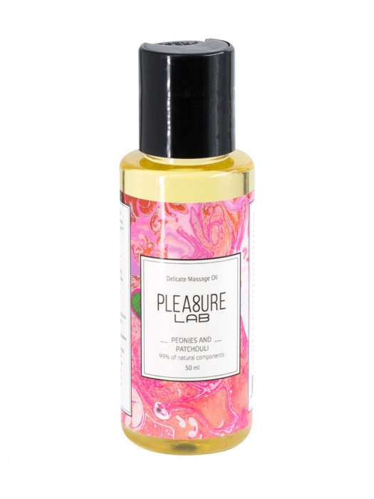 Массажное масло Pleasure Lab Delicate с ароматом пиона и пачули - 50 мл. - Pleasure Lab - купить с доставкой в Норильске