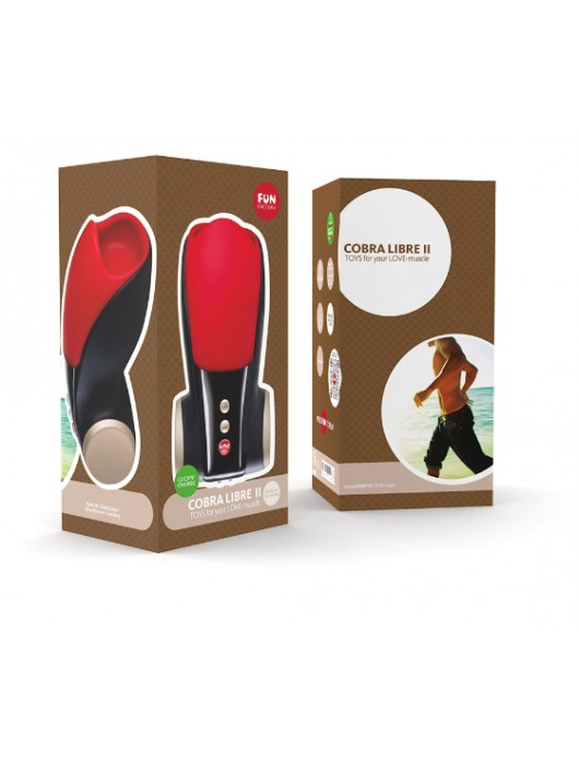 Чёрно-красный вибромастурбатор Cobra Libre 2 - Fun Factory - в Норильске купить с доставкой