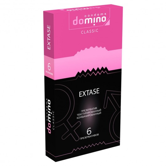 Презервативы с точками и рёбрышками DOMINO Classic Extase - 6 шт. - Domino - купить с доставкой в Норильске