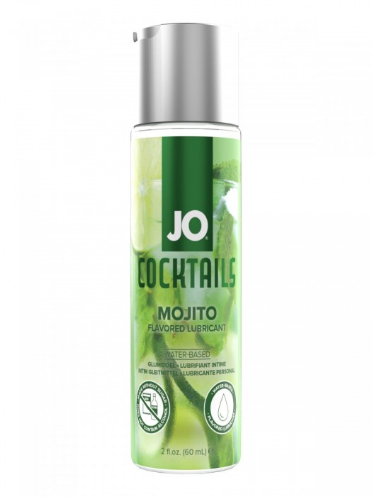 Вкусовой лубрикант на водной основе JO Cocktails Mojito - 60 мл. - System JO - купить с доставкой в Норильске
