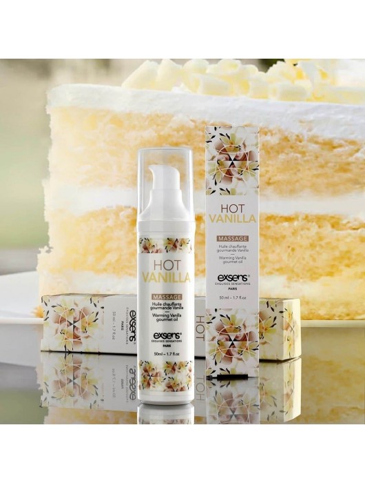Разогревающее массажное масло с ароматом ванили Gourmet Hot Vanilla - 50 мл. - Exsens - купить с доставкой в Норильске