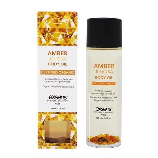 Органическое массажное масло AMBER JOJOBA - 100 мл. - Exsens - купить с доставкой в Норильске