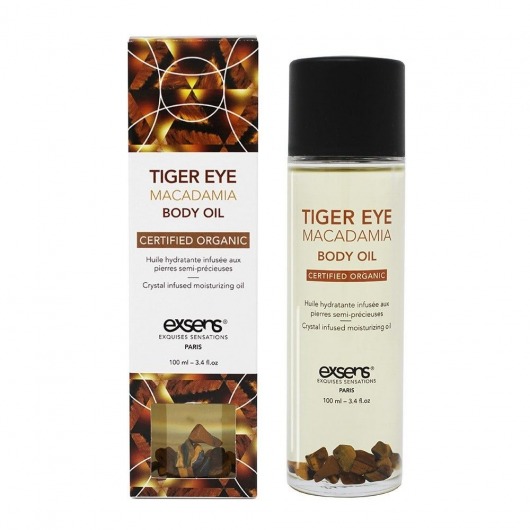Органическое массажное масло TIGER EYE MACADAMIA - 100 мл. - Exsens - купить с доставкой в Норильске