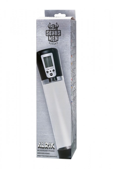 Прозрачная автоматическая помпа для пениса Alrik - Sexus - в Норильске купить с доставкой