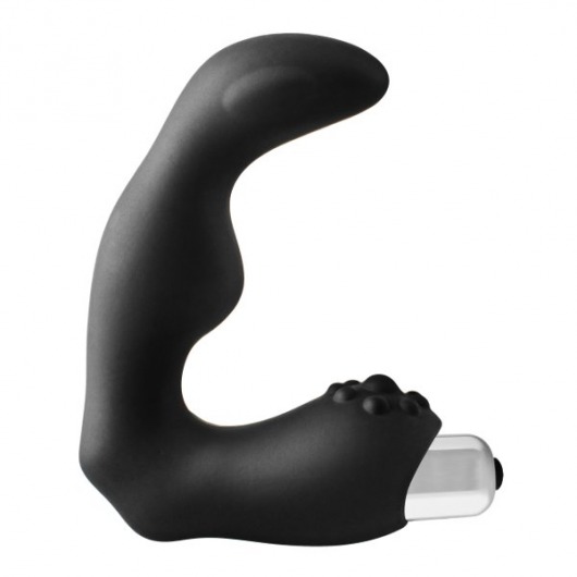 Черный вибромассажер простаты FantASStic Vibrating Prostate Massager - 11,3 см. - Dream Toys - в Норильске купить с доставкой