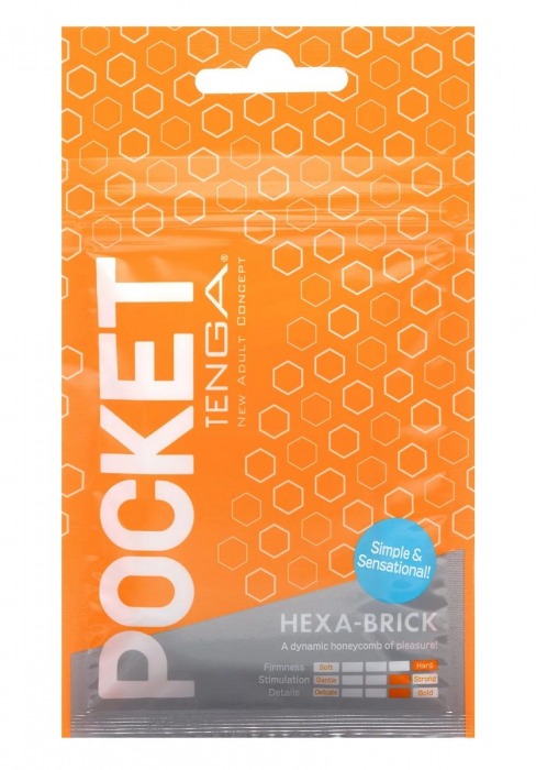 Карманный мастурбатор HEXA-BRICK - Tenga - в Норильске купить с доставкой