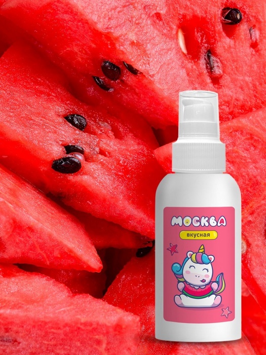 Универсальная смазка с ароматом арбуза  Москва Вкусная  - 100 мл. - Москва - купить с доставкой в Норильске