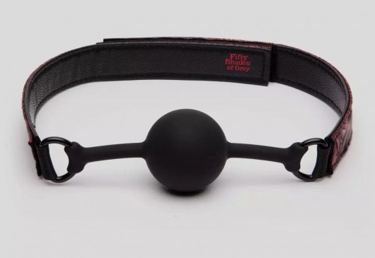 Кляп-шар на двусторонних ремешках Reversible Silicone Ball Gag - Fifty Shades of Grey - купить с доставкой в Норильске