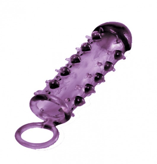 Закрытая фиолетовая насадка с пупырышками SAMURAI PENIS SLEEVE PURPLE - 14,5 см. - NMC - в Норильске купить с доставкой